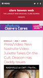 Mobile Screenshot of clare-bowen.com