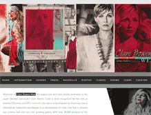 Tablet Screenshot of clare-bowen.com